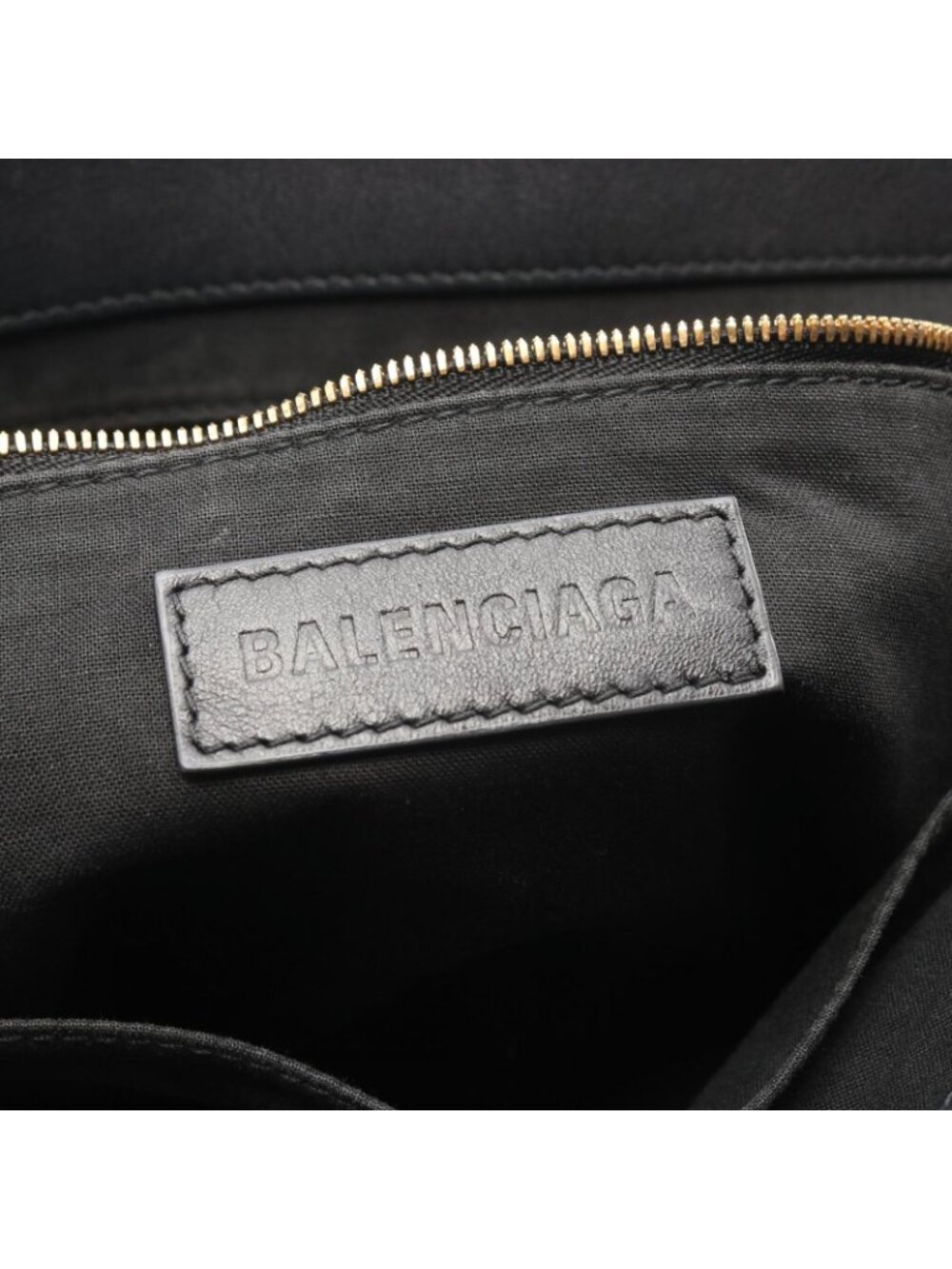 ★SOLD★ Balenciaga Tote Cities Paris Jumbo Black Canvas Leather Small - Picture 4 of 10